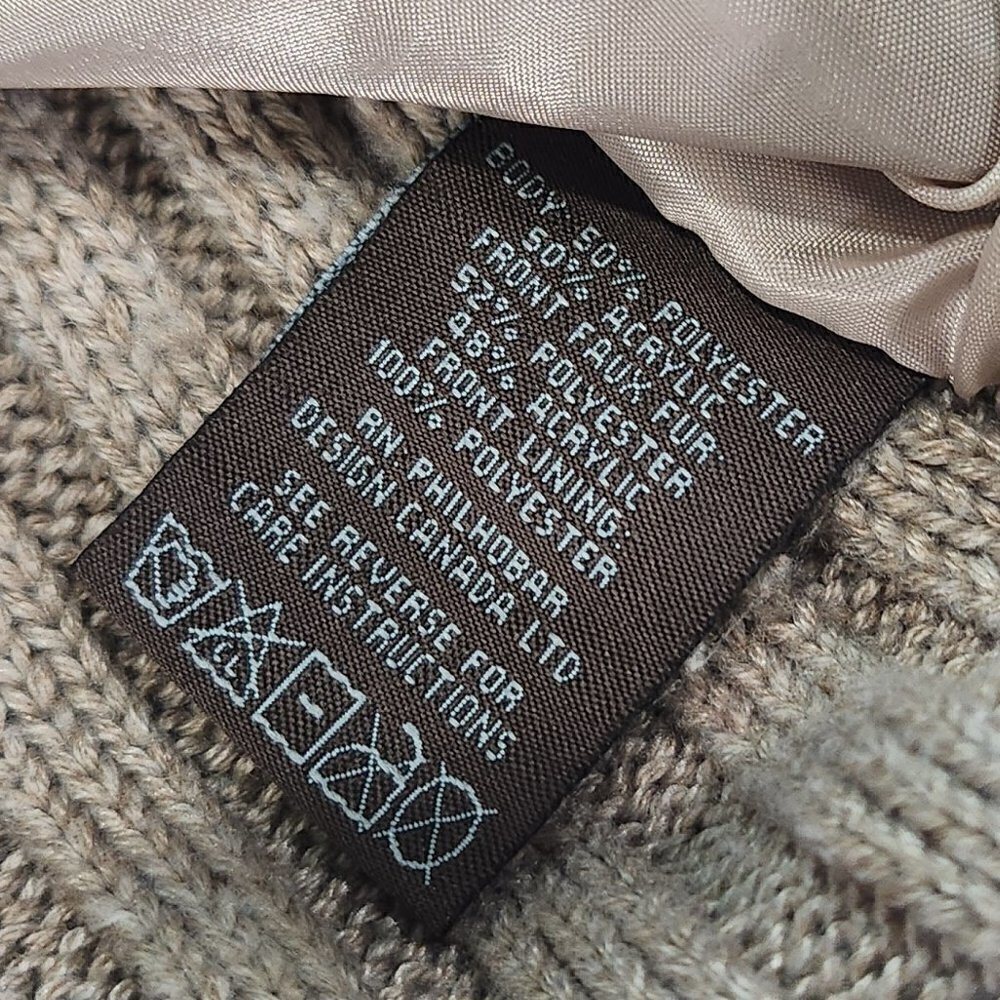 Fenn Wright Manson Taupe Cable Knit Faux Fur Vest Wool Alpaca Blend
Lot H - Picture 5 of 6